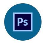 Adobe Photoshop Software Image - Photo Editing and Design Tools on a Computer Screen